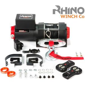 TREUIL AUTO Rhino Treuil 12v Électriques 3000lb / 1360kg Corde