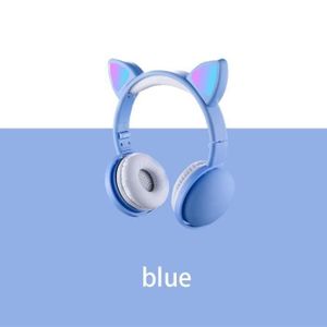 CASQUE - ÉCOUTEURS Casque d'oreille de chat sans fil - Bleu CHQ3873 -