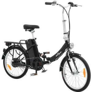 VÉLO ASSISTANCE ÉLEC Vélo électrique pliable et pile lithium-ion Alliage d'aluminium ✿ 20546