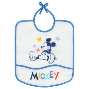 BAVOIR Bavoir imperméable 6 mois Babycalin Mickey Cool - BABYCALIN - Garçon - Bleu - 100% EVA/PE - Translucide