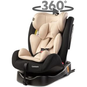 SIÈGE AUTO MOKKI Siège auto pivotant 360° Isofix 0/36 kg Groupe 0123 Beige