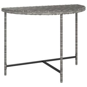 TABLE DE JARDIN  DUOKON - Table de jardin Gris 100x50x75 cm Résine 