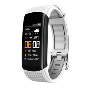 BRACELET D'ACTIVITÉ INF Bracelet de montre intelligente, Bracelet d'activité, Cardiofréquencemètre Blanc  