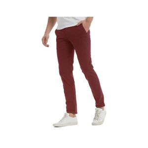 Pantalon homme rouge bordeaux hotsell