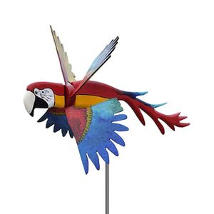 CARILLON À VENT Décoration pastorale vent oiseau volant gyro perroquet décoration série artisanat perroquet moulin à vent