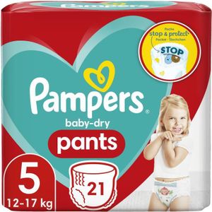 COUCHE PAMPERS Baby-Dry Pants Taille 5 - 21 Couches-culot