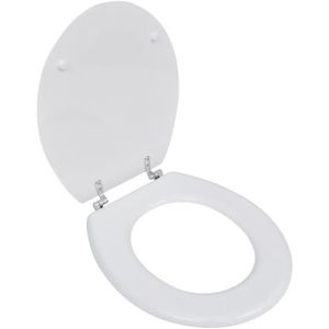 ABATTANT WC Abattant Wc Mdf Blanc Siège De Toilette Lunettes W