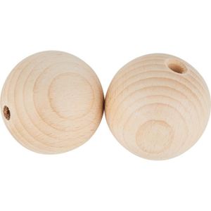 KIT BIJOUX Perle - VBS - Perles en bois percées - Ø 60 mm 2 pièces