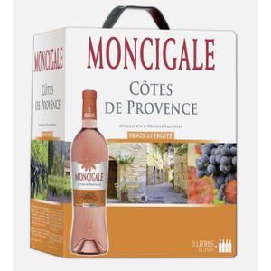 VIN ROSE MONCIGALE Vin de Provence - Rosé - 75 cl