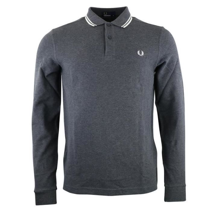 polo manche longue homme fred perry