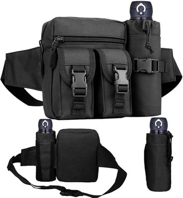 TRIWONDER Pochette Tactique Ceinture EDC - Polyester 1000D - MOLLE - Randonnée/Voyage - Noir