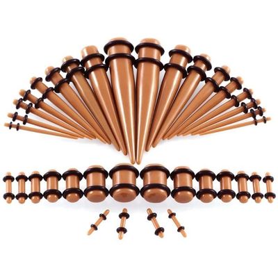 Écarteur Oreille Conique ANAZOZ En Acier Inoxydable - Plug Tunnel 15mm - 2 Pièces - Unisexe - Style Piercing