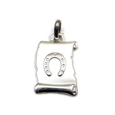 Pendentif Porte-Bonheur Fer à Cheval Plaqué Or 18 Carats - Neuf Avec étiquettes | Bijou Femme, Garanti