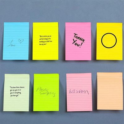 Sticky Notes Lot de 1600 feuilles de notes autocollantes autocollantes pour  bureau, école, maison (38 x 50 mm, 8 couleurs) : : Fournitures de  bureau