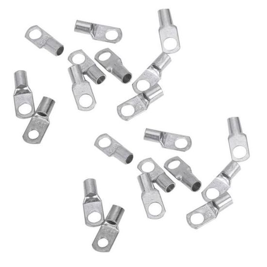 Lot De 20 Cosses Faston à Sertir 2.8mm - Pour Câbles 0,5-1,5 Mm² / 16-22 AWG - Réf. 840105