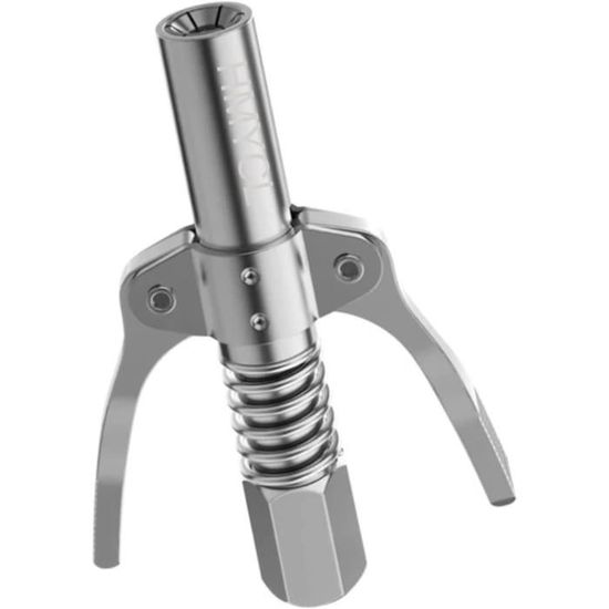 COMVIEE Lot de 2 coupleurs pour Pistolet à Graisse, Double poignée, libération Rapide, Embouts de Graisse, évalués 10 000 psi, Compatible avec Tous Les Pistolets à Graisse NPT de 0,3 cm