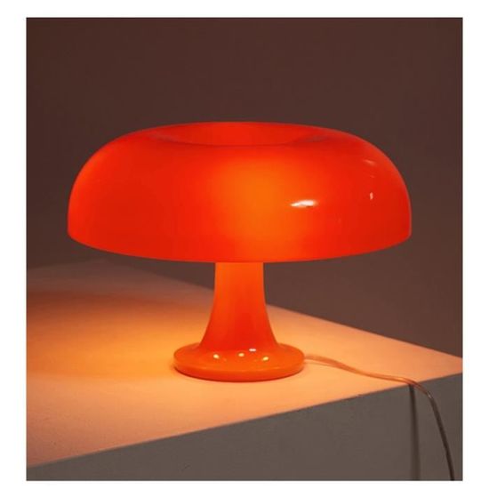 Lampe champignon orange - Cdiscount