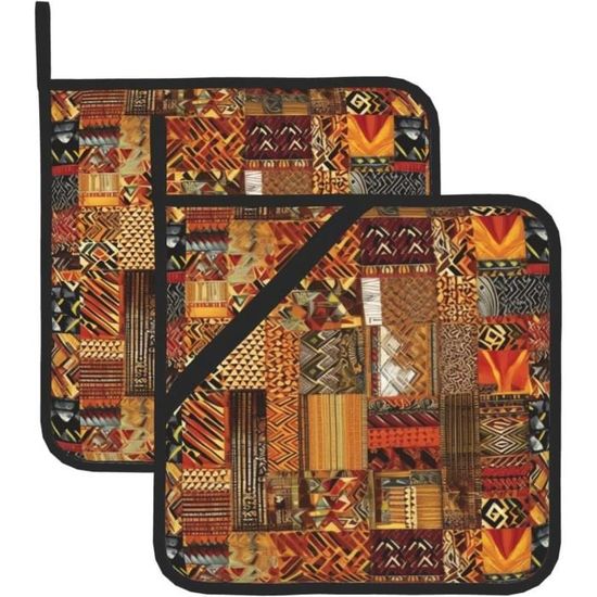 Lot De 2 Maniques Avec Poche Pour Cuisine Résistantes à La Chaleur