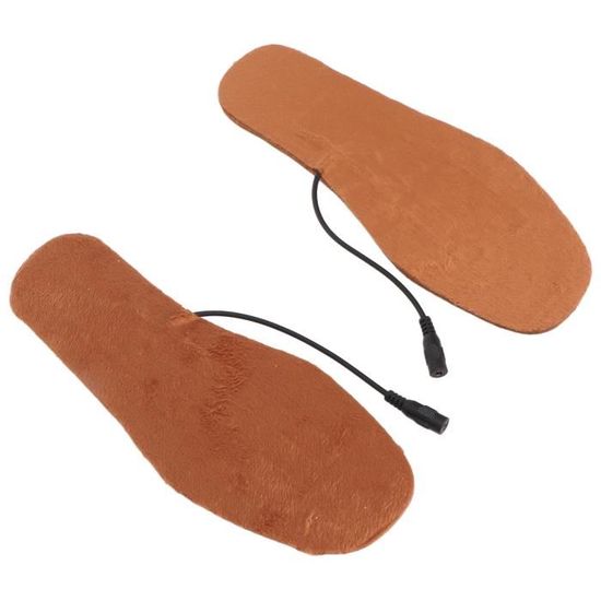 Semelles Chauffantes électriques Rechargeables GTBRITER - Taille Medium, Couleur Orange, Avec Télécommande