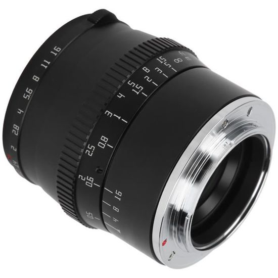 Convertisseur Téléobjectif 2x Haute Définition 37mm – Objectif Grossissant Alliage Aluminium Noir Pour Appareil Photo & Caméra
