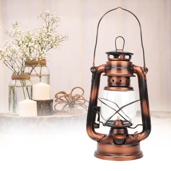 Fafeicy Lampe à pétrole rétro de maison de poupée 20 pièces maison de