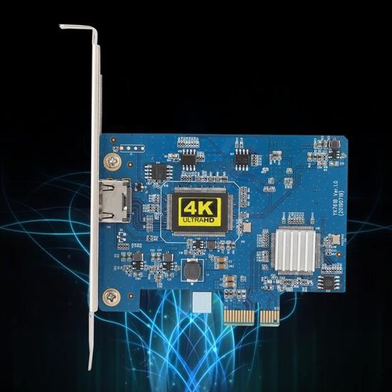 Carte de capture vidéo 4K 30Hz, carte de capture vidéo, PVC de haute qualité PCIE vers HDMI
