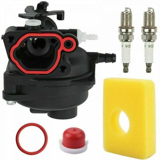 Carburatore Per Briggs & Stratton 300E/450E/500E - Kit Completo Con Filtro Aria E Candele, Sostituto 799583 - Foto 3