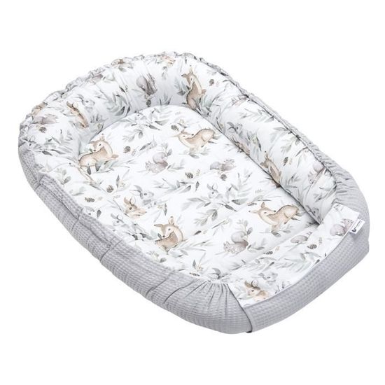 Cocon Bébé Medi Partners 100x60x15cm - 100% Coton - Set Complet Avec Couverture Et Oreiller