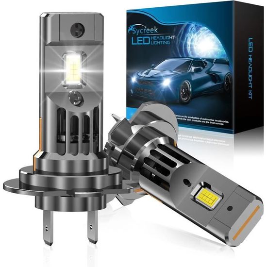 Ampoule H7 LED,2023 Améliorer 100W 22000LM 6500K Blanc Froid 400% Super  Bright LED H7 CANBUS Kit De Conversion de[S17] - Cdiscount Auto