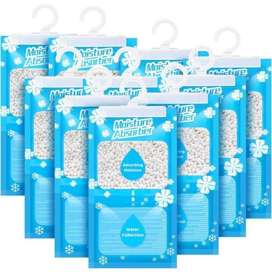Lot De 10 Recharges Déshumidificateur Wessper 250 G - Citronnelle, Compatibles Tous Absorbeurs - Sans Électricité - 7