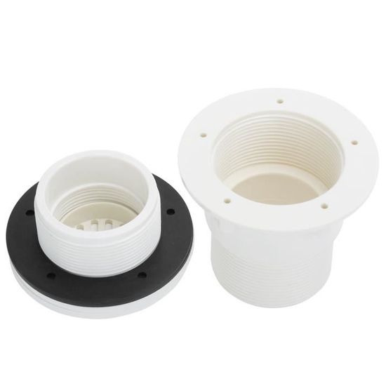 Buse Coudée Pour Whirlpool Intex - Améliore La Circulation De L'eau - Plastique Blanc, Filetage 45mm