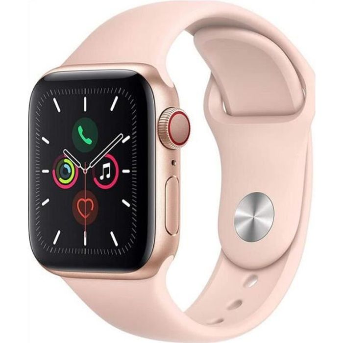 Apple Watch Series 5 WiFi + GPS Boîtier en Aluminium 40 mm avec Bracelet Sport Rose