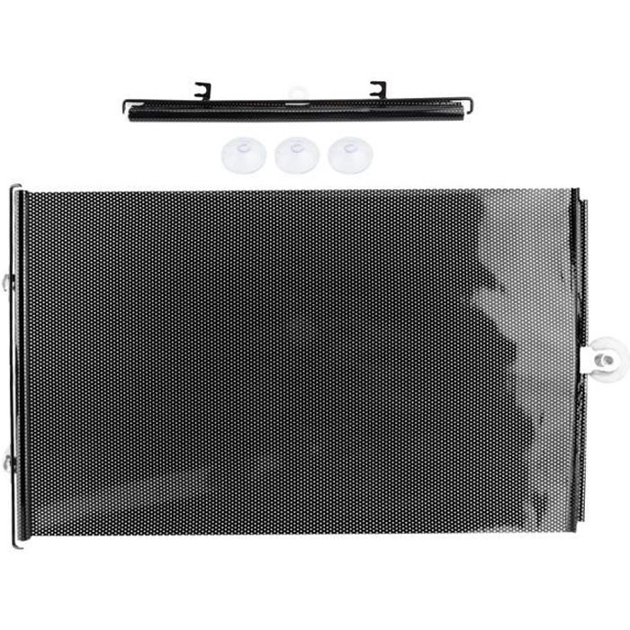 Ashata Pare-soleil pour voiture Rideau de pare-soleil rétractable automatique de voiture de PVC 40 * 60cm bouclier de pare-soleil