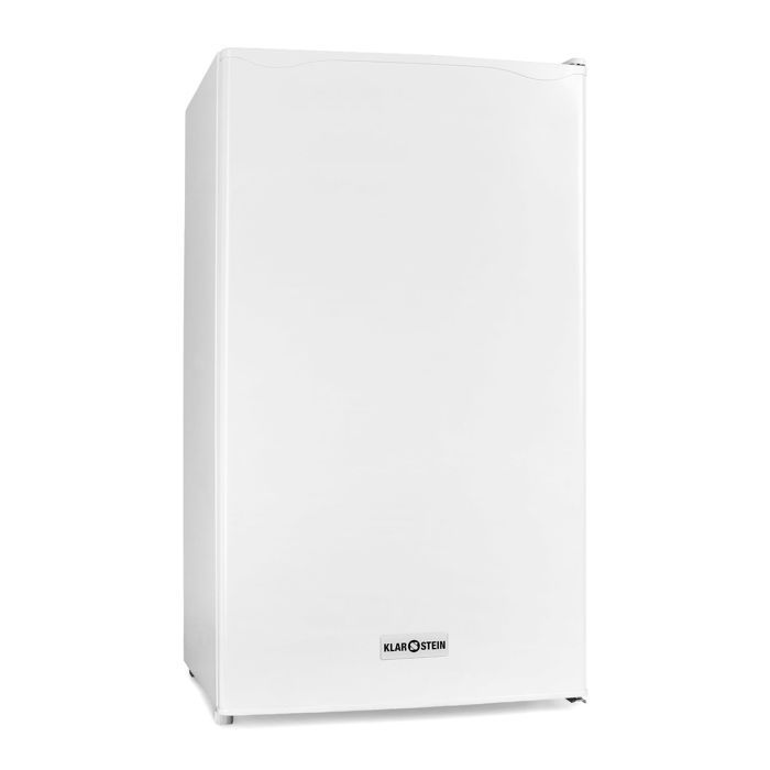 Klarstein 90L1-WH Réfrigérateur silencieux 90 litres + compartiment congélateur (grande capacité, bac à glacons , classe A+) - blanc