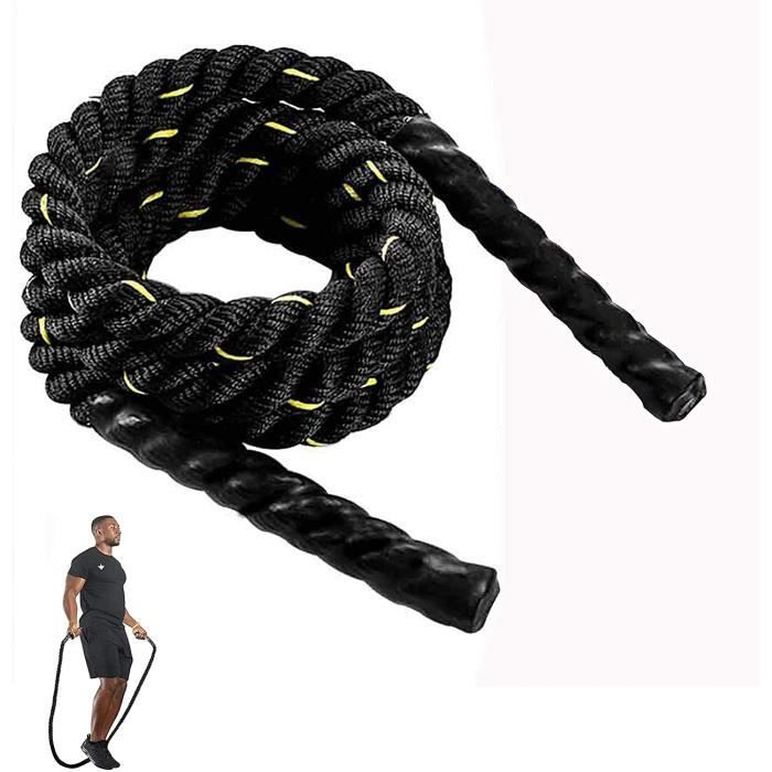 Tonyko - Corde à sauter lourde, corde à sauter lestée (2,5 cm x 2,7 m)