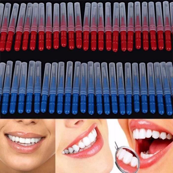 50 pcs Tooth Floss Oral Hygiène Brosse interdentaire Cure-dents Soins des dents saines @lp664