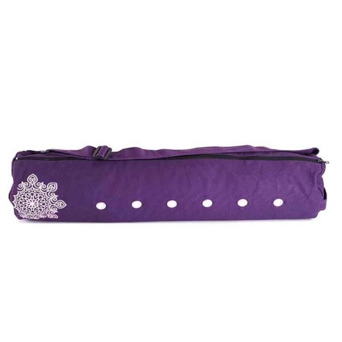Tapis de sol,Sac de rangement en toile pour tapis de Yoga et Pilates, sac de transport respirant pour tapis de Yoga - Type Violet -A