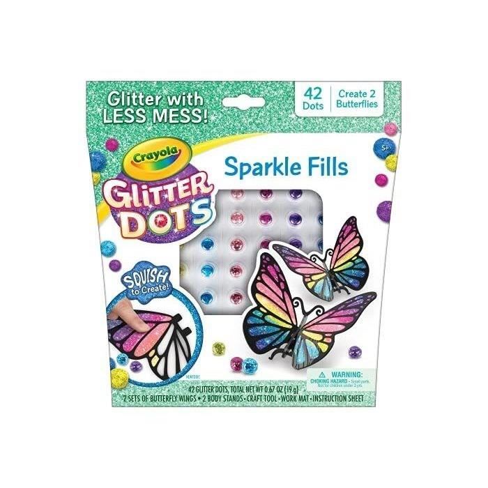 CRAYOLA Jeu Glitter Dots Sparkle 3D Fills
