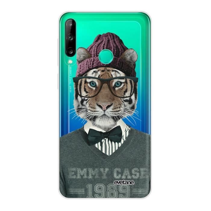 Coque Huawei P40 Lite E 360 intégrale transparente Tigre Fashion Ecriture Tendance Design Evetane