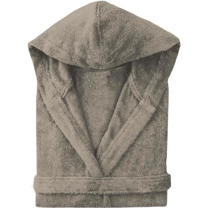 Peignoir capuche enfant Picoti ficelle 14-16 ans cm Les Ateliers du Linge 14-16 ANS FICELLE