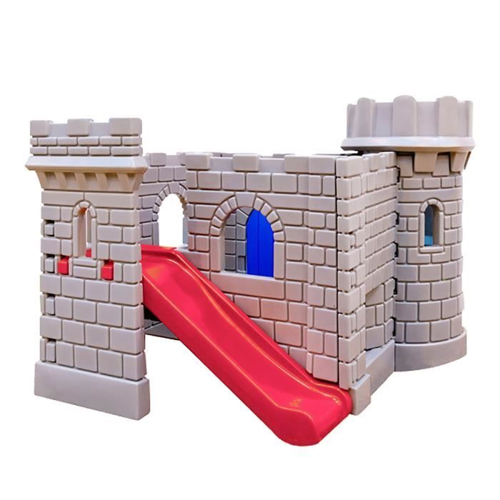 Little Tikes - Grand Château Fort - Grande Structure de Plein Air ou d'Intérieur