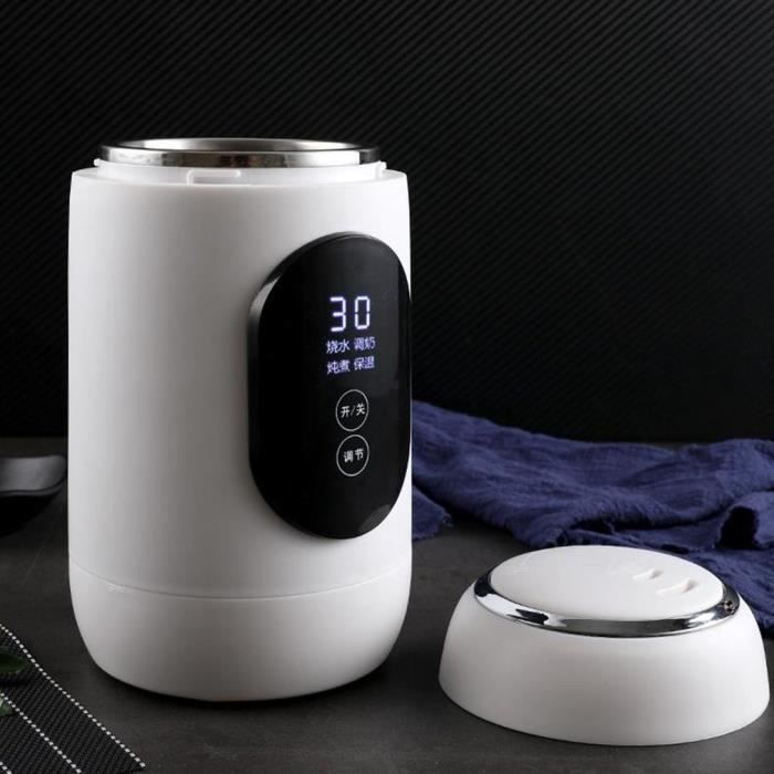 Bouilloire Portable Thermos Électrique Pot Tasse De Voyage Voyage Bouteille D'eau Tasse Chauffe Chaudière