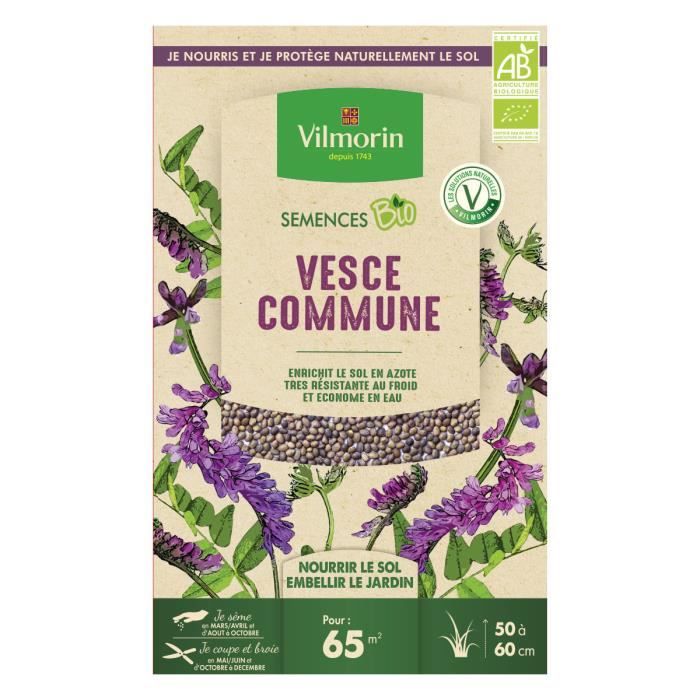 Graines de Vesce Commune Bio, boite de 375 grs-