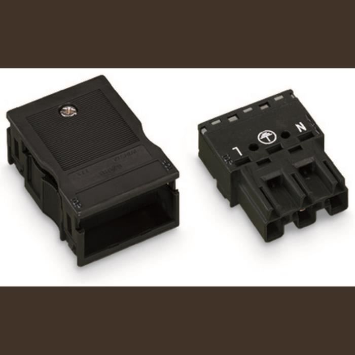 Connecteur d'alimentation mâle, droit WAGO 770-113 25 A Nbr total de pôles: 3 noir Série WINSTA MIDI 25 pc(s)