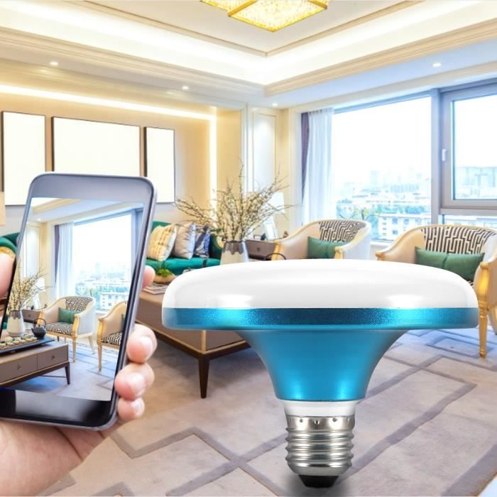 Ampoule de Soucoupe Volante Lampe de Soucoupe Volante LED à Économie d'énergie à Haute Puissance 18W 6500K Blanc Froid HB022