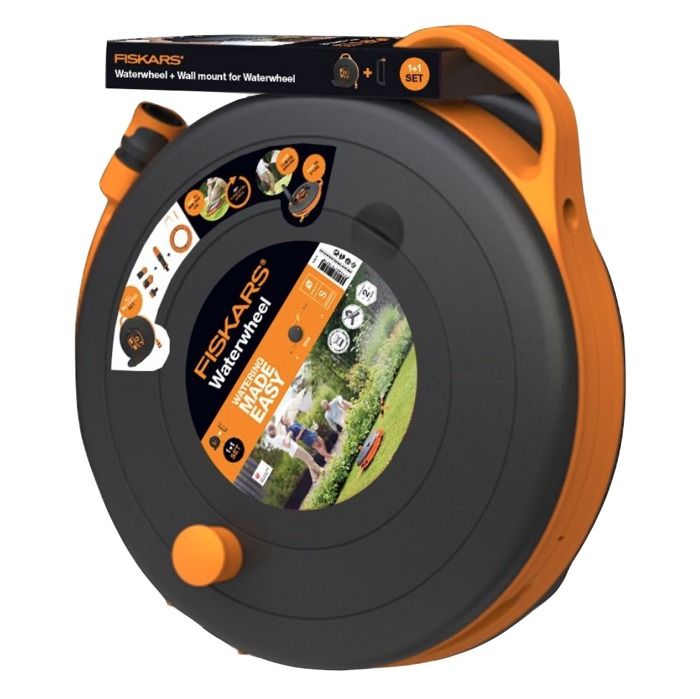 Dévidoir de tuyau Fiskars Waterwheel PlusS 15 Compact Léger Autonome 360° - vue 1