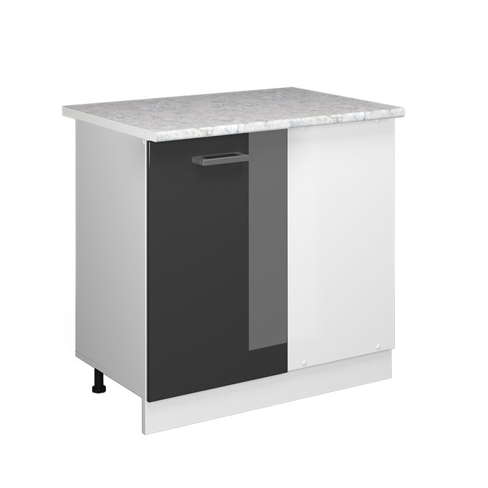 Meuble dangle R-Line 86cm PT Marbre Anthracite Haute brillance/Blanc Vicco 37748