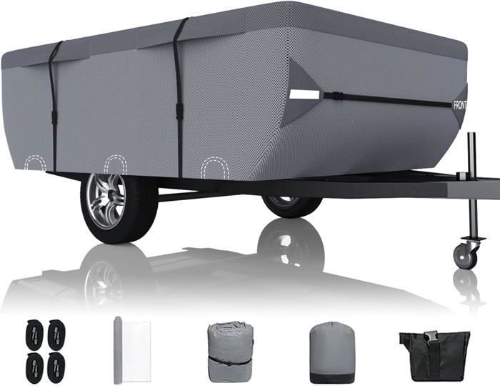Housse De Protection Toit Camping-car 4 Couches - 3x7.5 M - Imperméable, Anti-UV, Anti-poussière - Avec Sac De Rangement