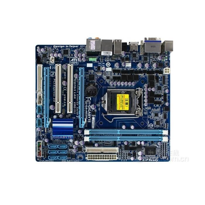 Carte mère GIGABYTE GA-H55M-D2H Intel H55 Socket LGA1156 2xDDR3 SDRAM 8GB Micro ATX - Gigabyte
