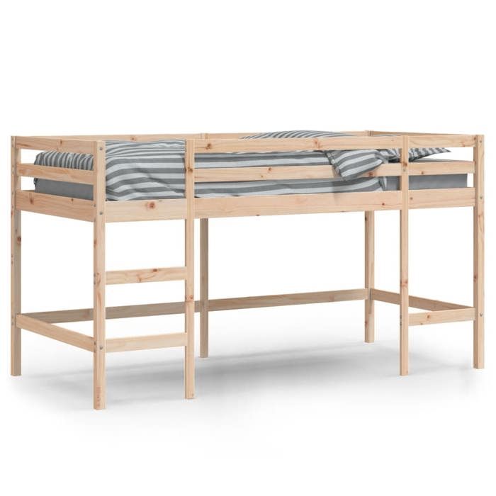 Lit mezzanine/Lit denfants - CLOUD - sans matelas - avec échelle 80x200 cm - LL0000240268